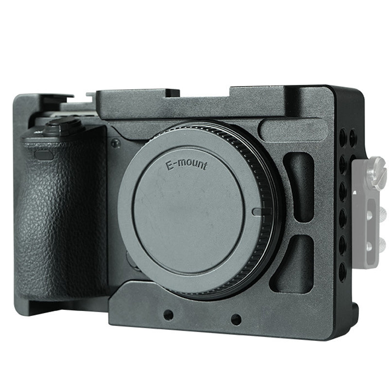 Uniqkart PY-026 for Sony A6100/A6300/A6400/A6500 Protective Cage Aluminum Alloy Expansion Frame Camera Accessory