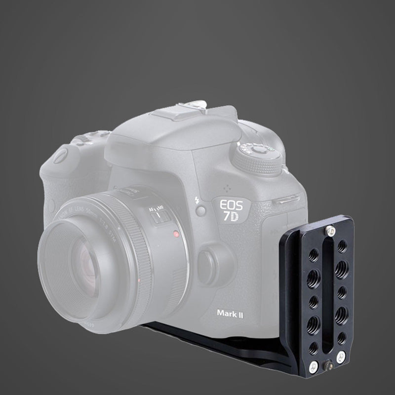 Uniqkart PY-078 Universal Aluminum Alloy Vertical Shooting Quick Release L Plate SLR Camera Accessory