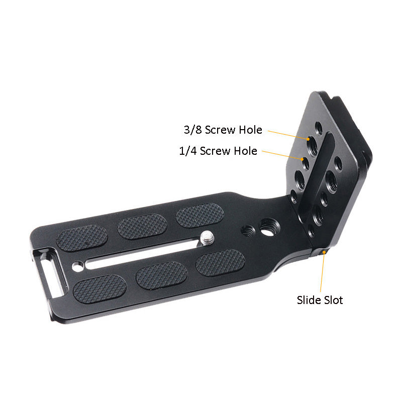 Uniqkart PY-078 Universal Aluminum Alloy Vertical Shooting Quick Release L Plate SLR Camera Accessory