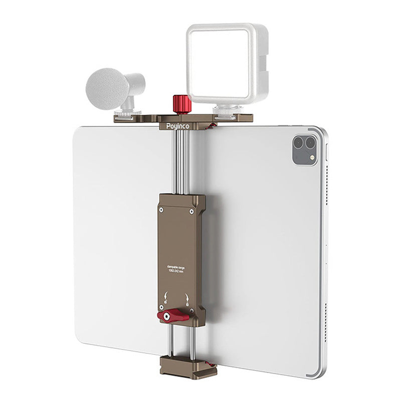 Uniqkart JN-021 Aluminum Alloy Mobile Phone Holder Stretchable Tablet Clamp