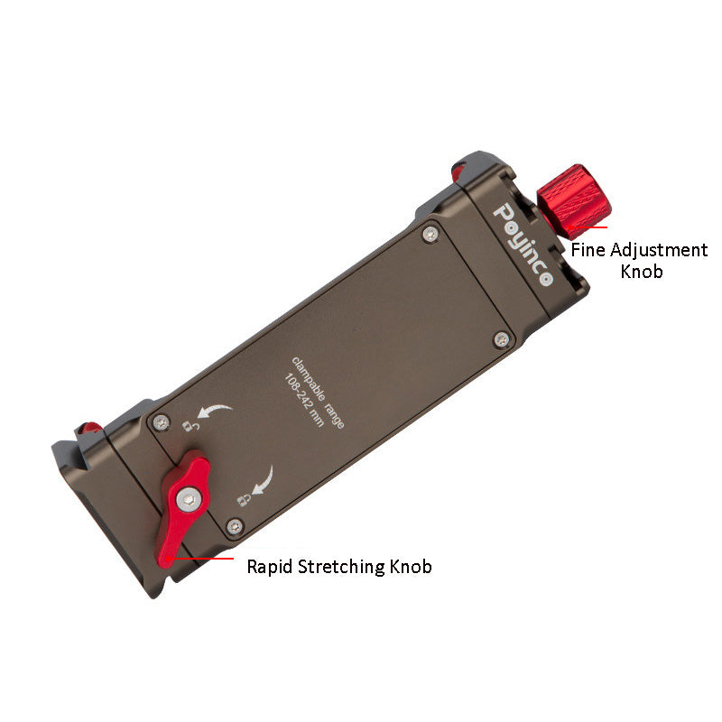 Uniqkart JN-021 Aluminum Alloy Mobile Phone Holder Stretchable Tablet Clamp