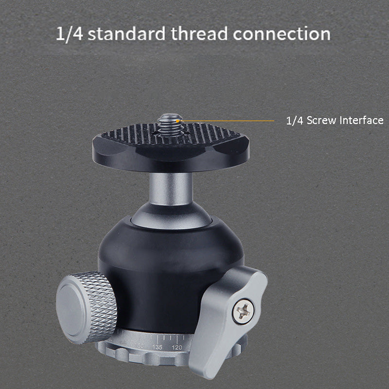 Uniqkart JN-016B 1/4 Screw Interface Camera Metal Ball Shape Gimbal Adapter