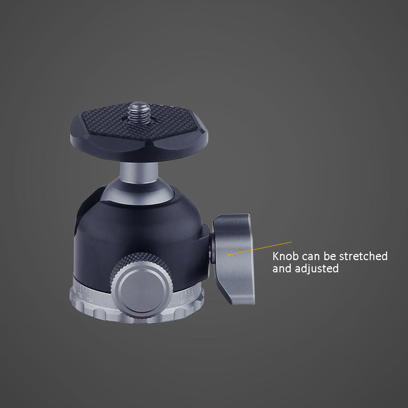 Uniqkart JN-016B 1/4 Screw Interface Camera Metal Ball Shape Gimbal Adapter