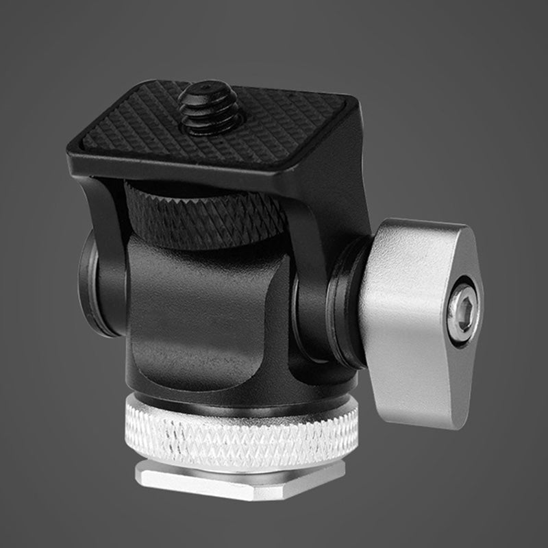 Uniqkart PY-067 Monitor Holder Camera Clamp Swivel and Tilt Monitor Mount Adapter - Silver