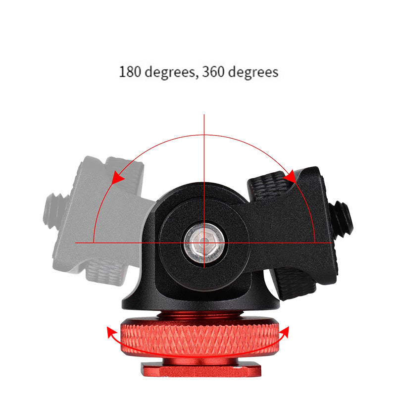 Uniqkart PY-067 Monitor Holder Camera Clamp Swivel and Tilt Monitor Mount Adapter - Red