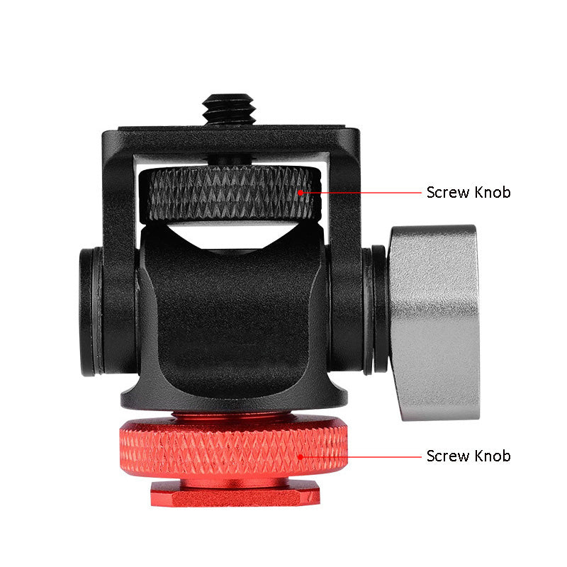 Uniqkart PY-067 Monitor Holder Camera Clamp Swivel and Tilt Monitor Mount Adapter - Red