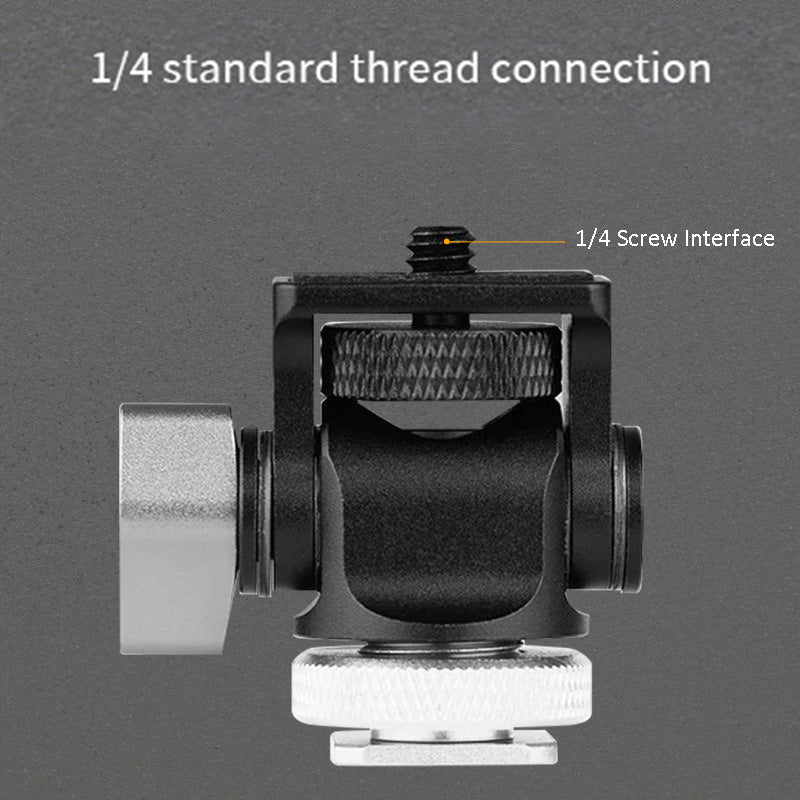 Uniqkart PY-067 Monitor Holder Camera Clamp Swivel and Tilt Monitor Mount Adapter - Red