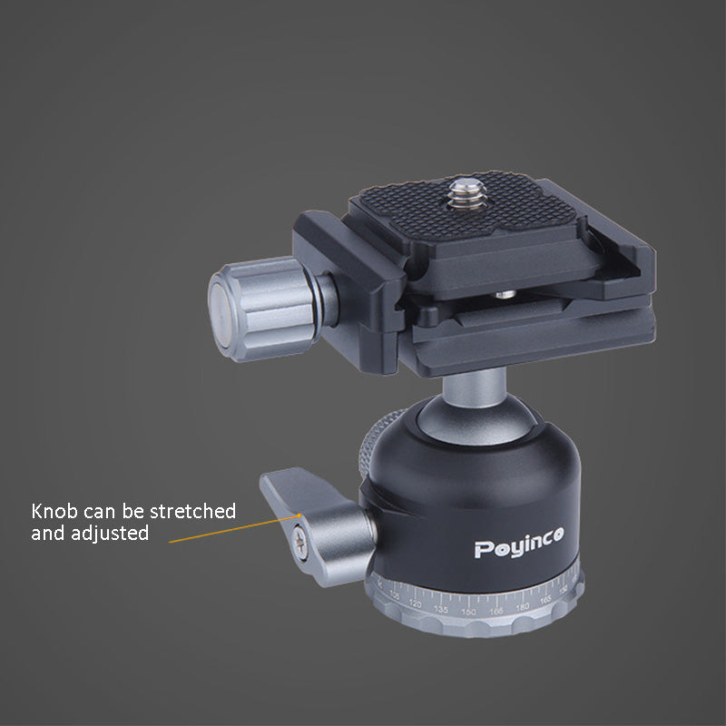 Uniqkart JN-016A SLR Camera Panoramic Ball Head with Quick Release Plate