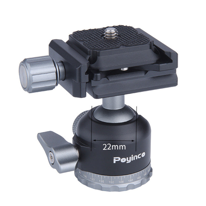 Uniqkart JN-016A SLR Camera Panoramic Ball Head with Quick Release Plate