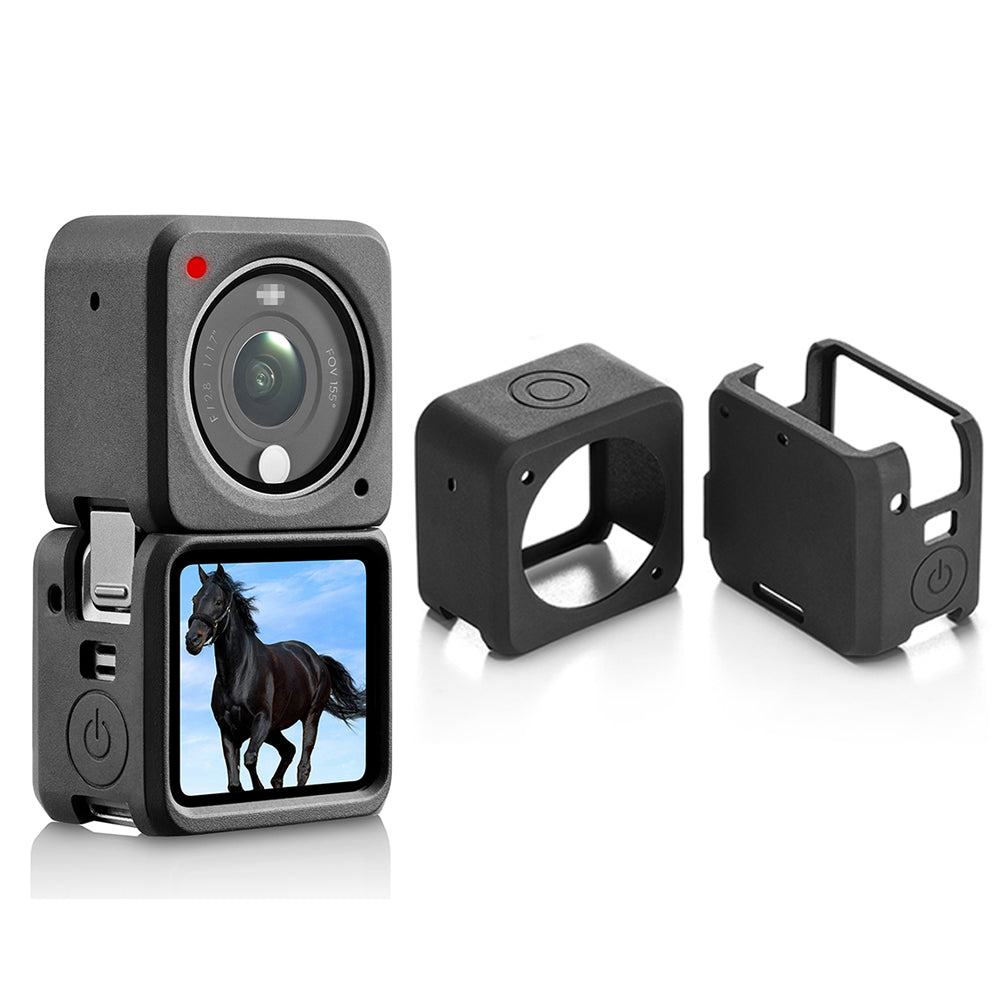 EWB9098 Silicone Case for DJI Action 2 Separate Design Protective Anti-drop Shell Cover (Dual-screen Version)