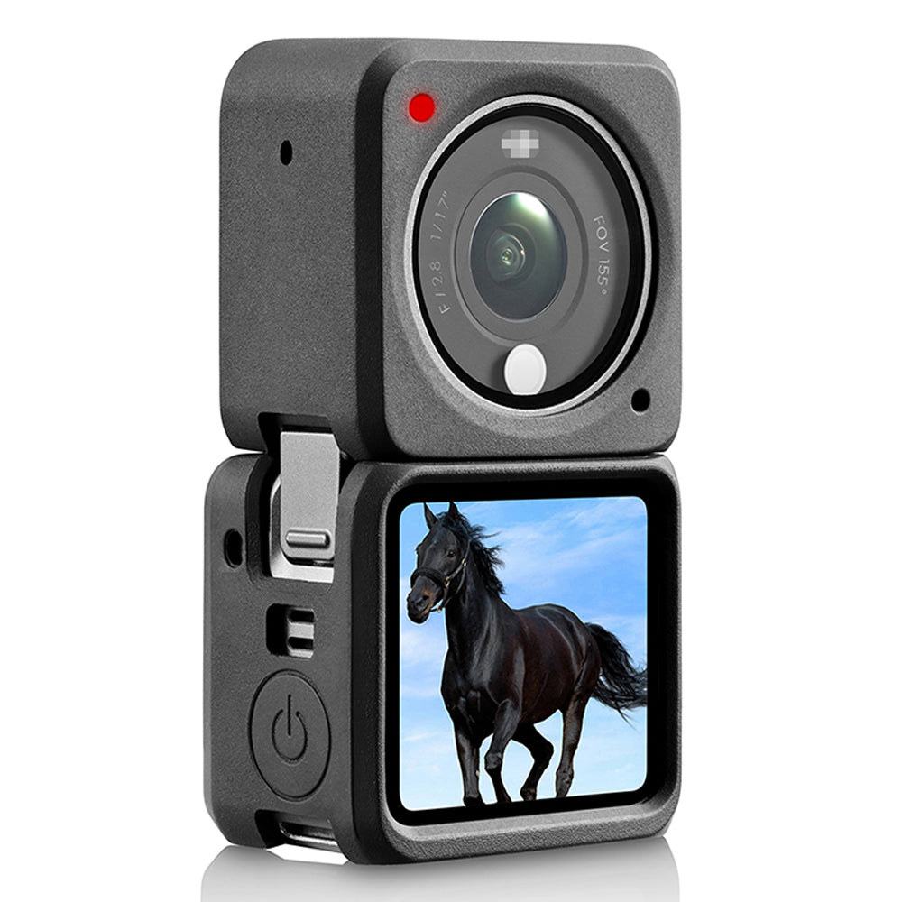 EWB9098 Silicone Case for DJI Action 2 Separate Design Protective Anti-drop Shell Cover (Dual-screen Version)