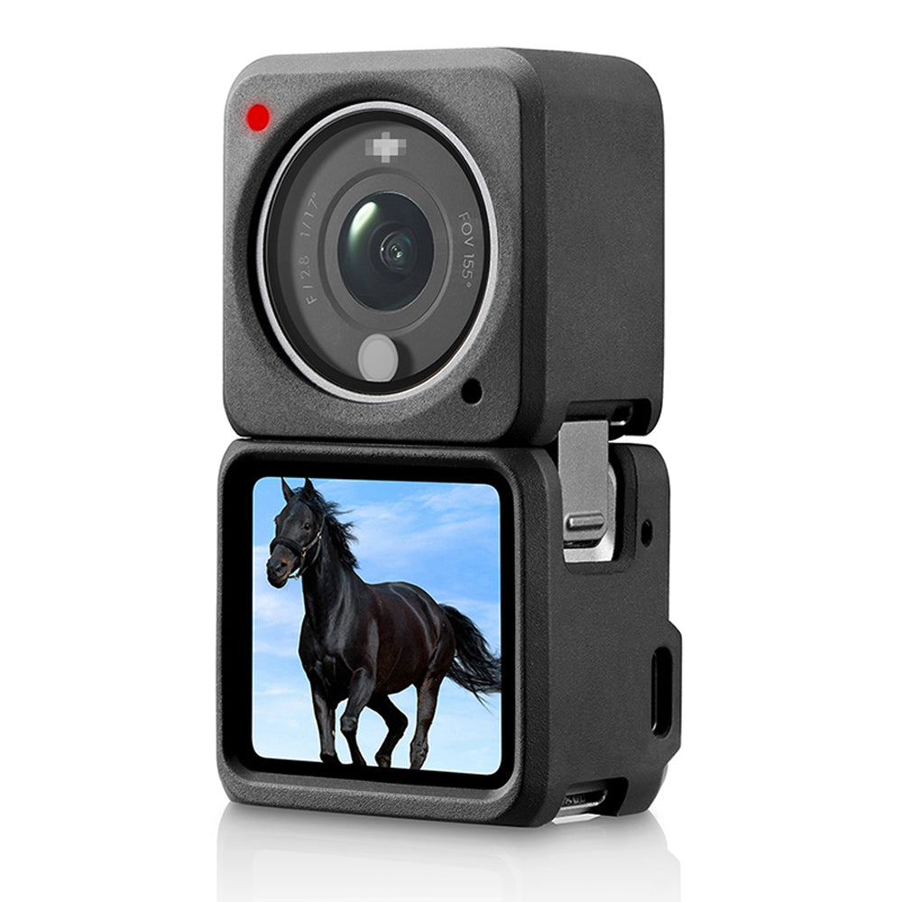 EWB9098 Silicone Case for DJI Action 2 Separate Design Protective Anti-drop Shell Cover (Dual-screen Version)