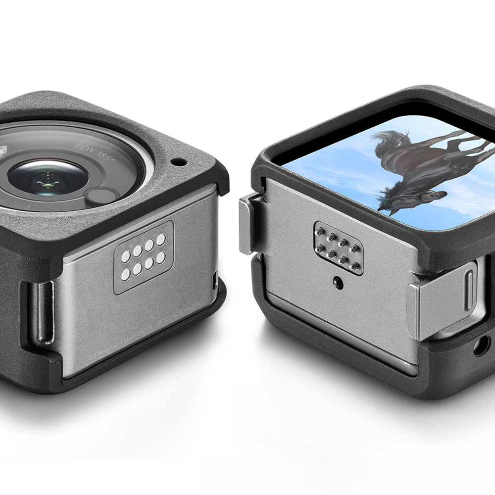 EWB9098 Silicone Case for DJI Action 2 Separate Design Protective Anti-drop Shell Cover (Dual-screen Version)