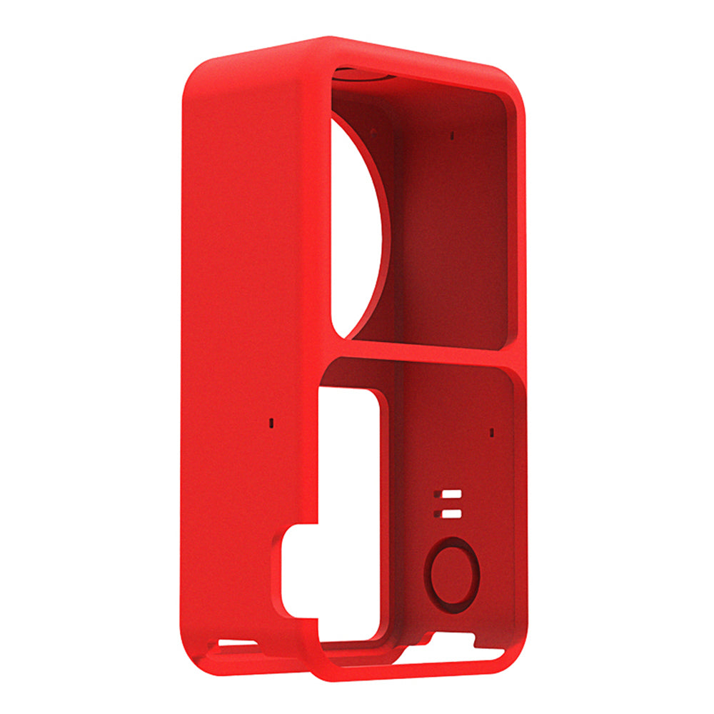 EWB9057 Silicone Camera Sleeve Cam Body Cap Cover Camera Accessories for DJI Action 2 - Red