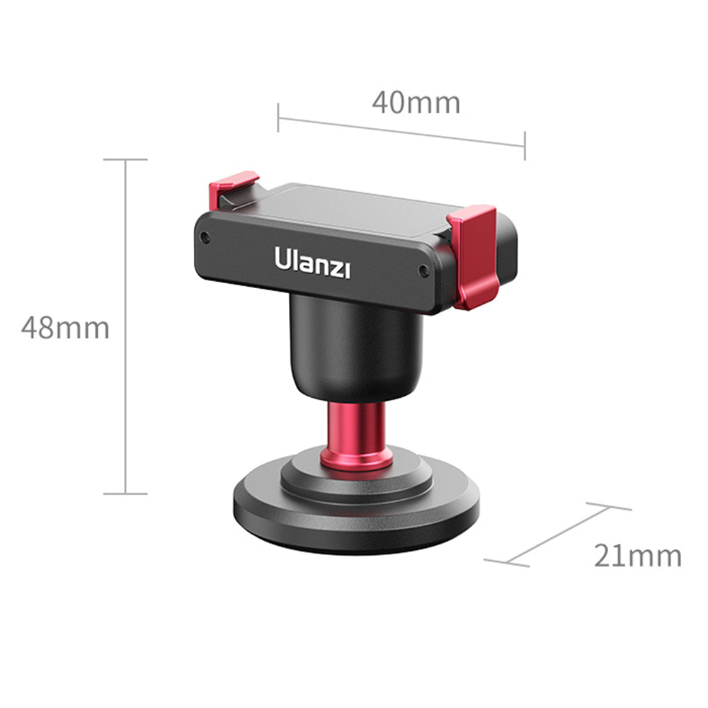 Uniqkart U-170 For DJI Action 2 Magnetic Quick Release Small Head Lightweight Camera Mount Adapter for Shooting