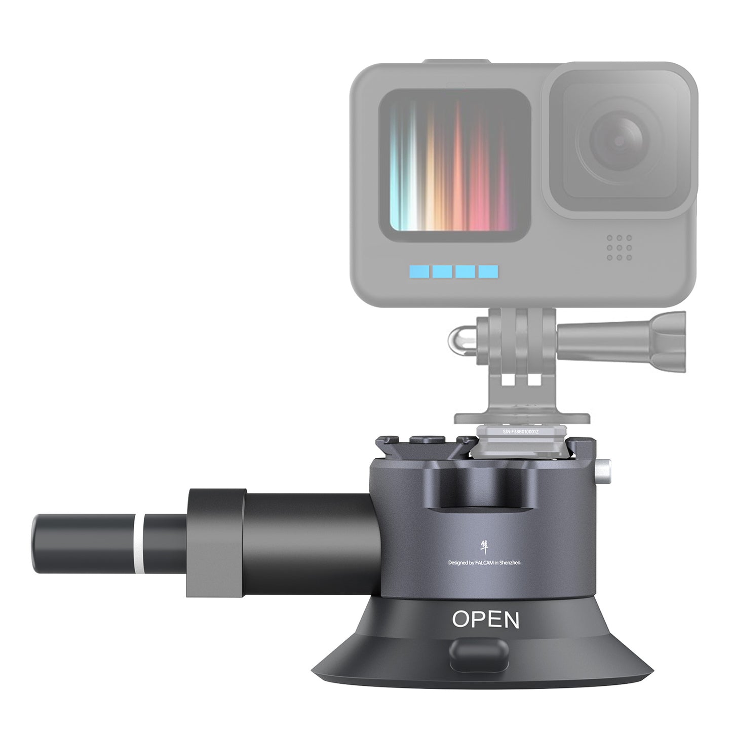 ULANZI FALCAM F22 3 inch Quick Release Suction Cup Mount Compatible with Action Camera Boats Vehicle Windshield & Window Camera Holder