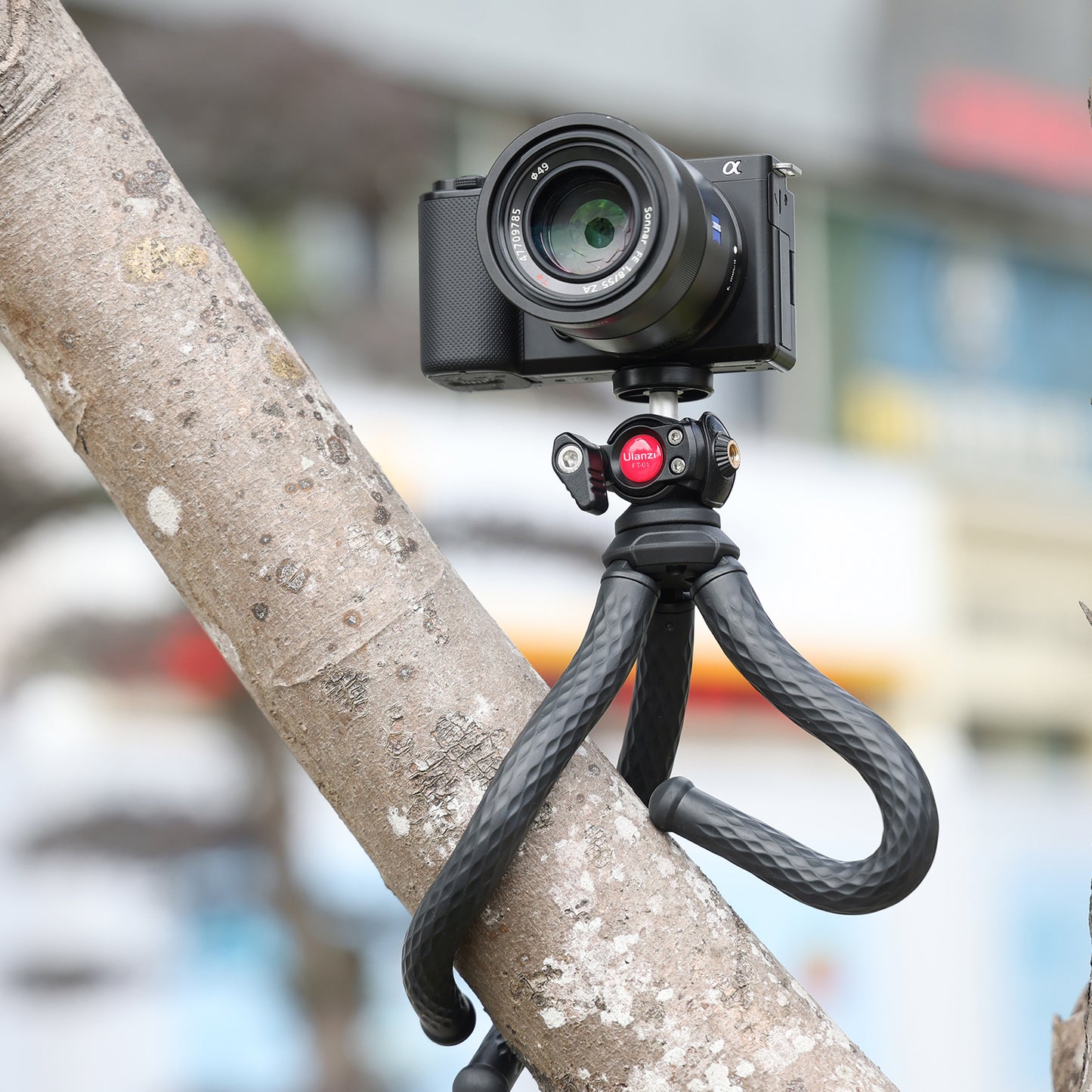 Uniqkart U-Select FT-01 Mobile Phone Clip + Octopus Tripod with 360 Degree Ball Head for Cellphone SLR Action Cameras