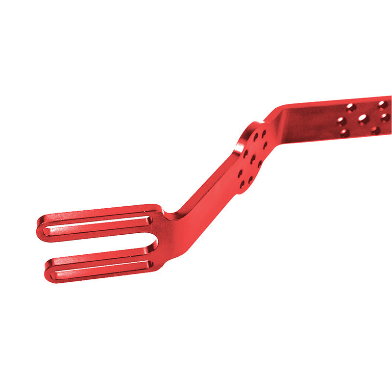 F28606-7 Diving Handle Tray Grip Bracket Dual Handheld Expansion Mount for Sports Action Cameras Housing Case Underwater Photography - Red