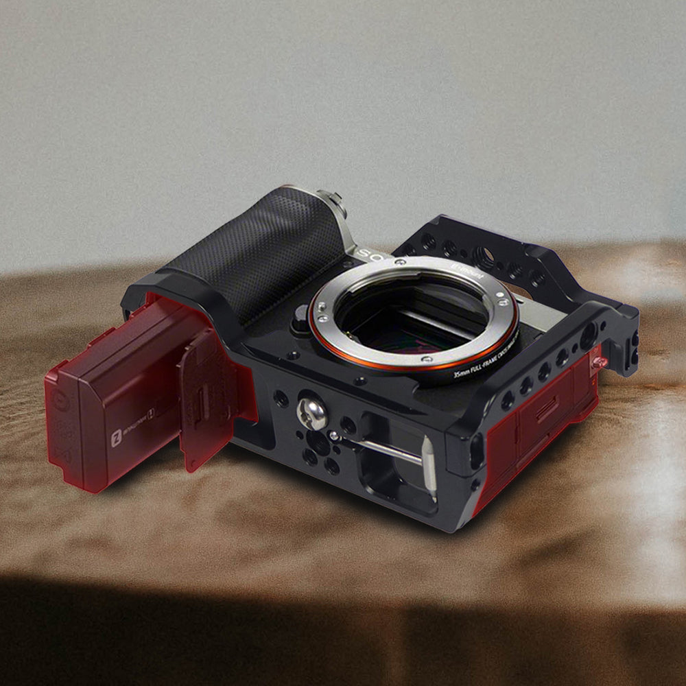 FEICHAO KF44910 for Sony A7C Aluminum Alloy Cage Protective Frame Case SLR Camera Photography Accessory