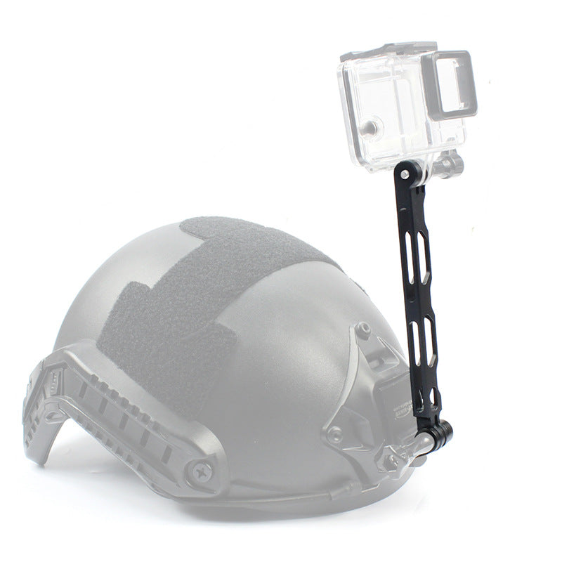 Q25577 for Gopro Hero 9/8/7/6 Aluminium Alloy Extension Arm Helmet Mount Lengthened Rod - Black