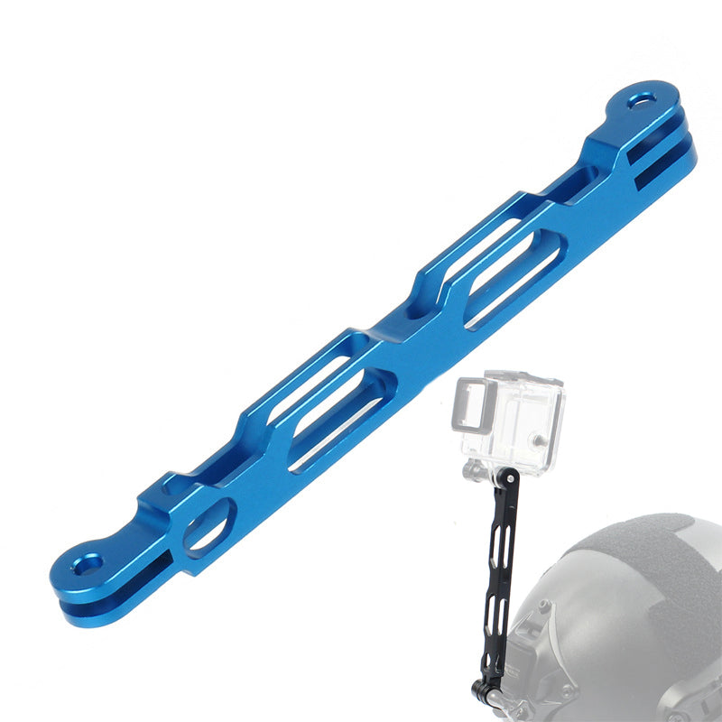 Q25577 for Gopro Hero 9/8/7/6 Aluminium Alloy Extension Arm Helmet Mount Lengthened Rod - Blue