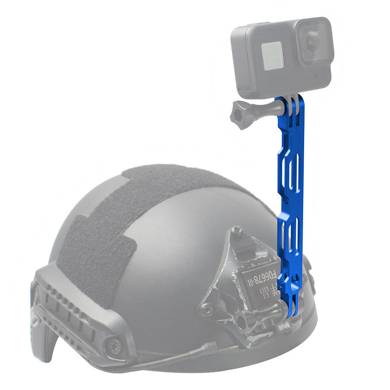 Q25577 for Gopro Hero 9/8/7/6 Aluminium Alloy Extension Arm Helmet Mount Lengthened Rod - Blue
