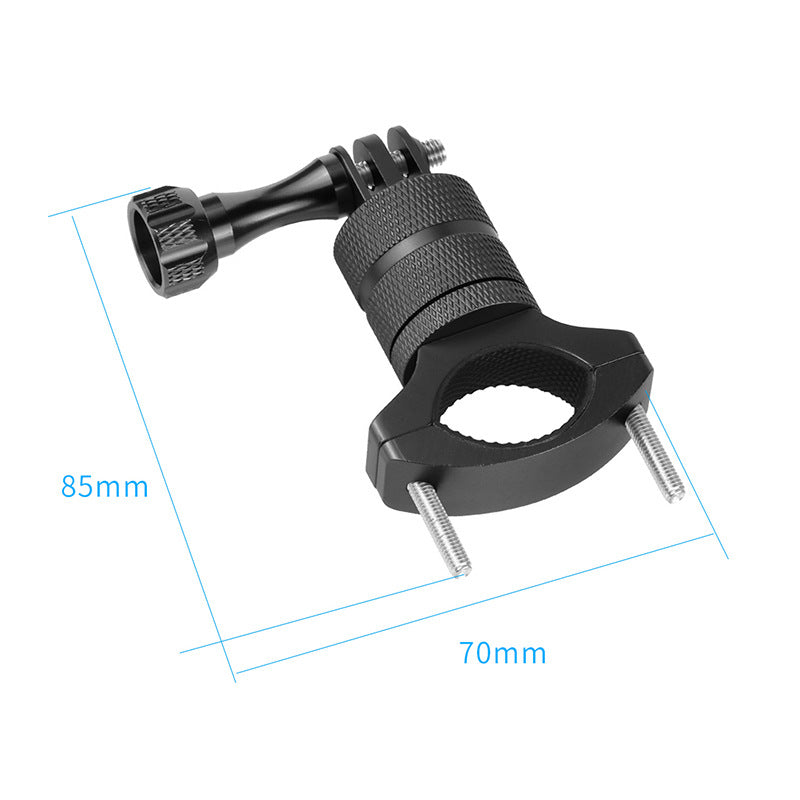 F23457-9 for GoPro 10/9 Action Camera Bike Camera Holder 360 Degrees Swivel Motorcycle Bicycle Handlebar Stand Metal Mount Clamp - Blue