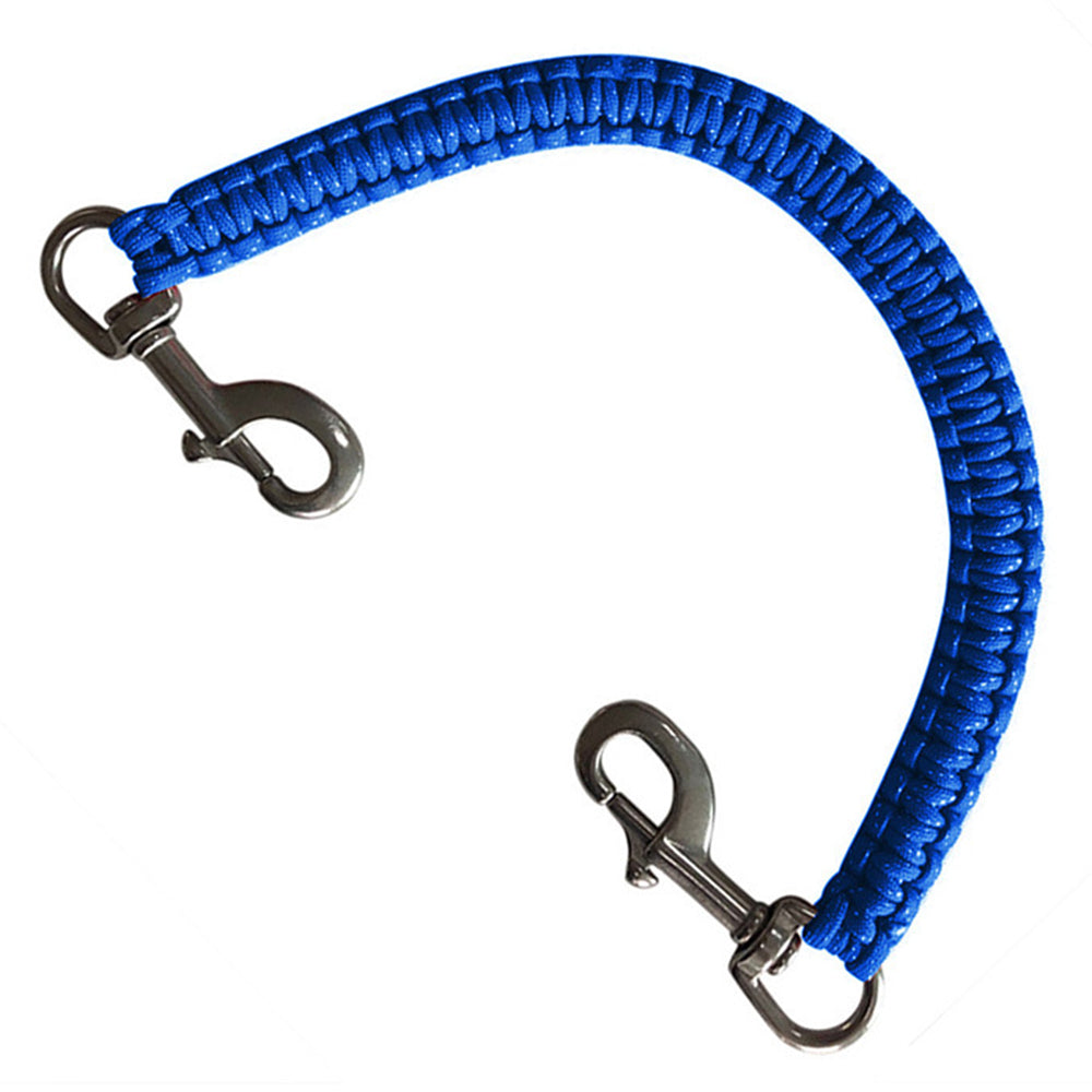 F35427-30 Diving Photography Rope Double Handle Support Belt for Camera Housing Underwater Light Stand - Blue