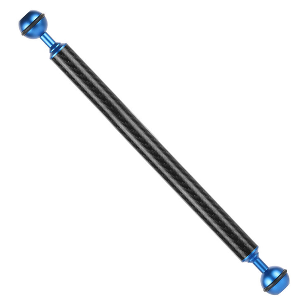 KF33 12-inch 20mm Carbon Fiber Underwater Float Buoyancy Extension Arm for Camera Diving Tray Video Light - Blue