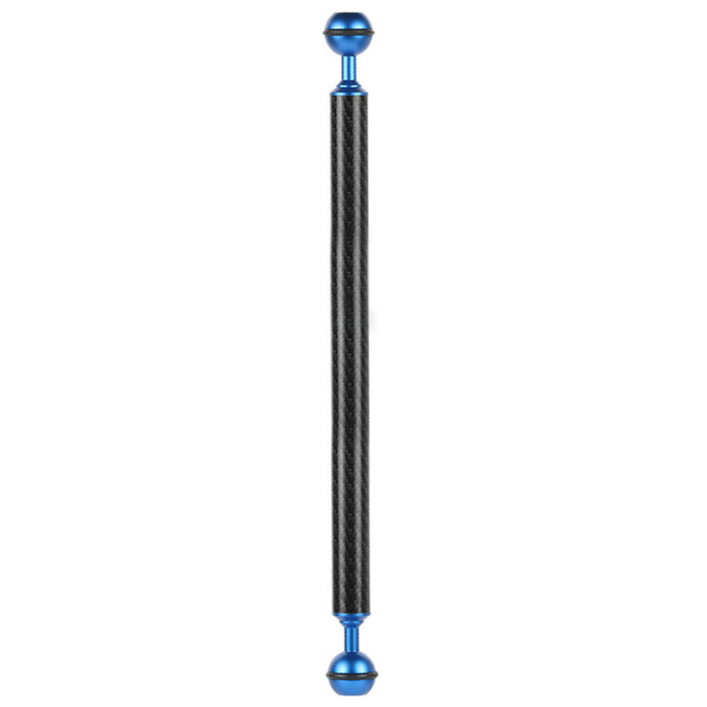 KF33 12-inch 20mm Carbon Fiber Underwater Float Buoyancy Extension Arm for Camera Diving Tray Video Light - Blue