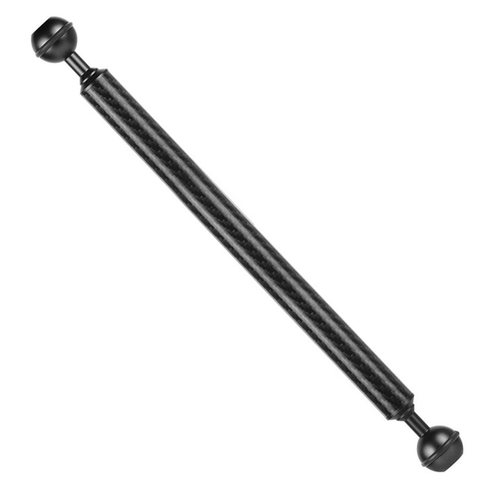 KF33 12-inch 20mm Carbon Fiber Underwater Float Buoyancy Extension Arm for Camera Diving Tray Video Light - Black