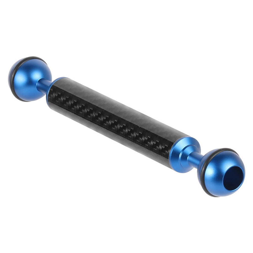 KF33 6-inch 20mm Carbon Fiber Dual Ball Head Float Buoyancy Arm Camera Underwater Photography Fill Light Extension Arm - Blue
