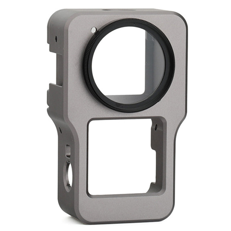 F45652 For DJI Action 2 Aluminum Alloy Frame Cage Heat-Dissipated Protective Housing Frame - Titanium Grey