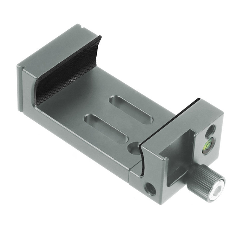 KF38853 Dual Cold Shoe Phone Holder Bracket Clip Mount Adapter for Tripod Mic Fill Light - Titanium Grey