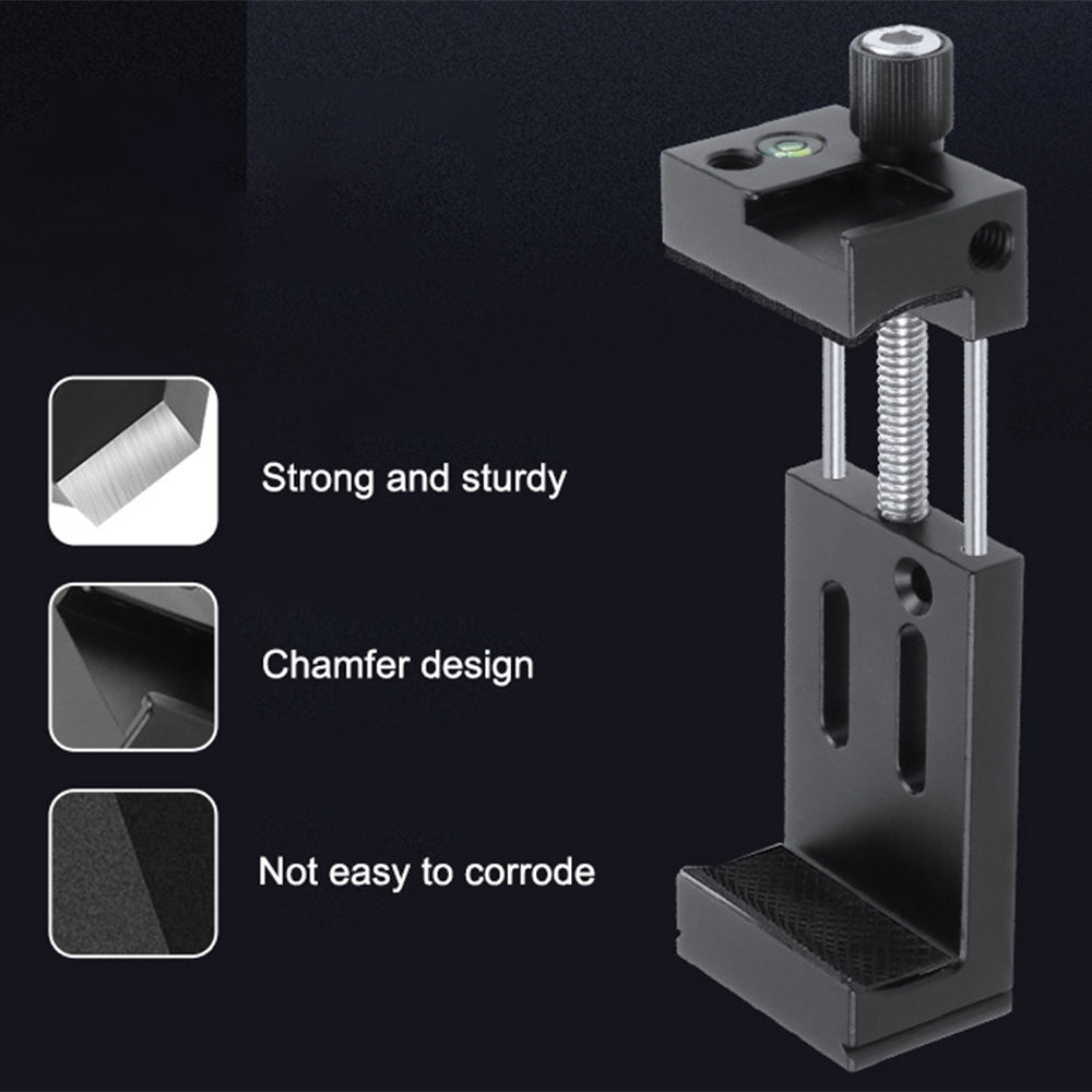 KF38853 Dual Cold Shoe Phone Holder Bracket Clip Mount Adapter for Tripod Mic Fill Light - Red