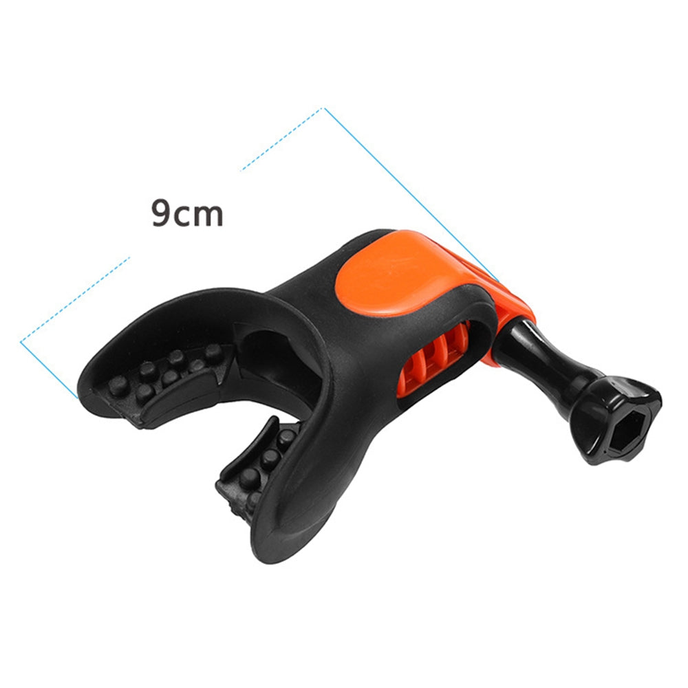 X-311 for GoPro/DJI Osmo Action Sport Camera Surfing Mouth Bite Connector Surf Teeth Brace Holder Mount with Float Block