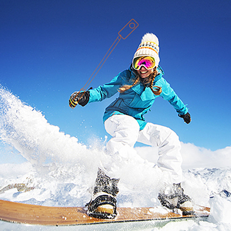 UURIG TP-03 5-Section Telescopic Selfie Stick Hidden Tripod for GoPro Insta Action Camera