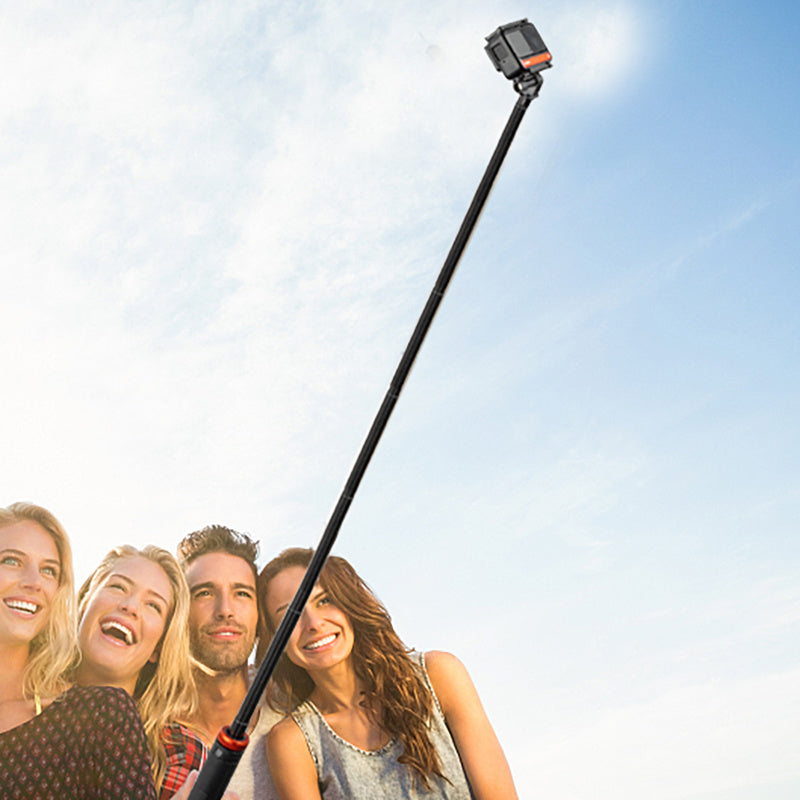 UURIG TP-03 5-Section Telescopic Selfie Stick Hidden Tripod for GoPro Insta Action Camera