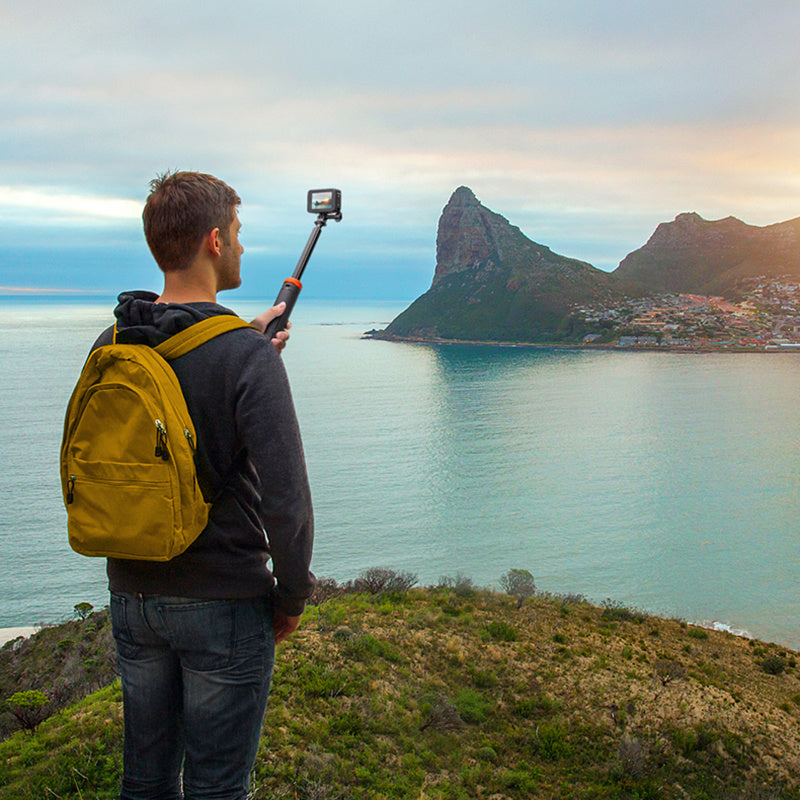 UURIG TP-03 5-Section Telescopic Selfie Stick Hidden Tripod for GoPro Insta Action Camera