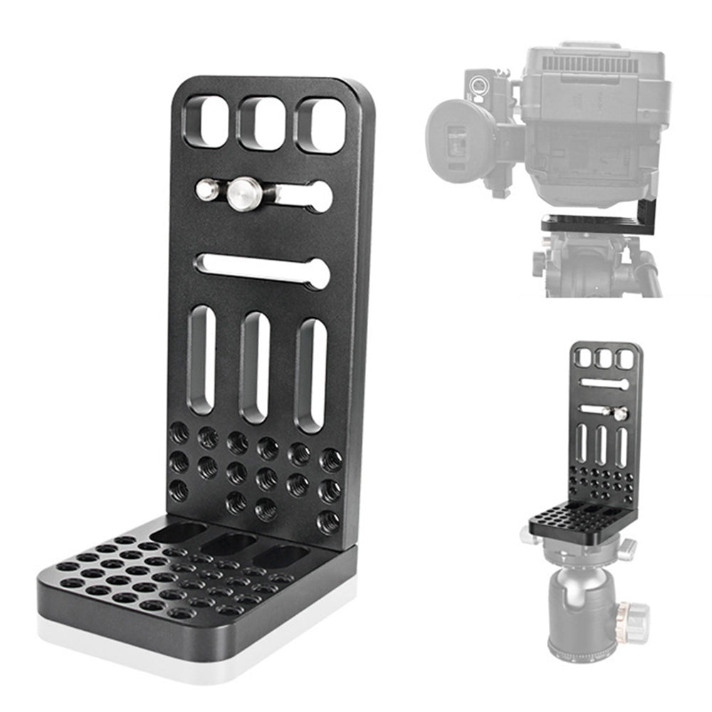 L130A Universal 1 / 4inch Screw Hole SLR Camera Bracket Mount Aluminum Alloy Vertical Shooting Plate