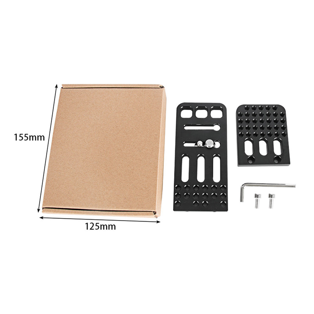 L130A Universal 1 / 4inch Screw Hole SLR Camera Bracket Mount Aluminum Alloy Vertical Shooting Plate