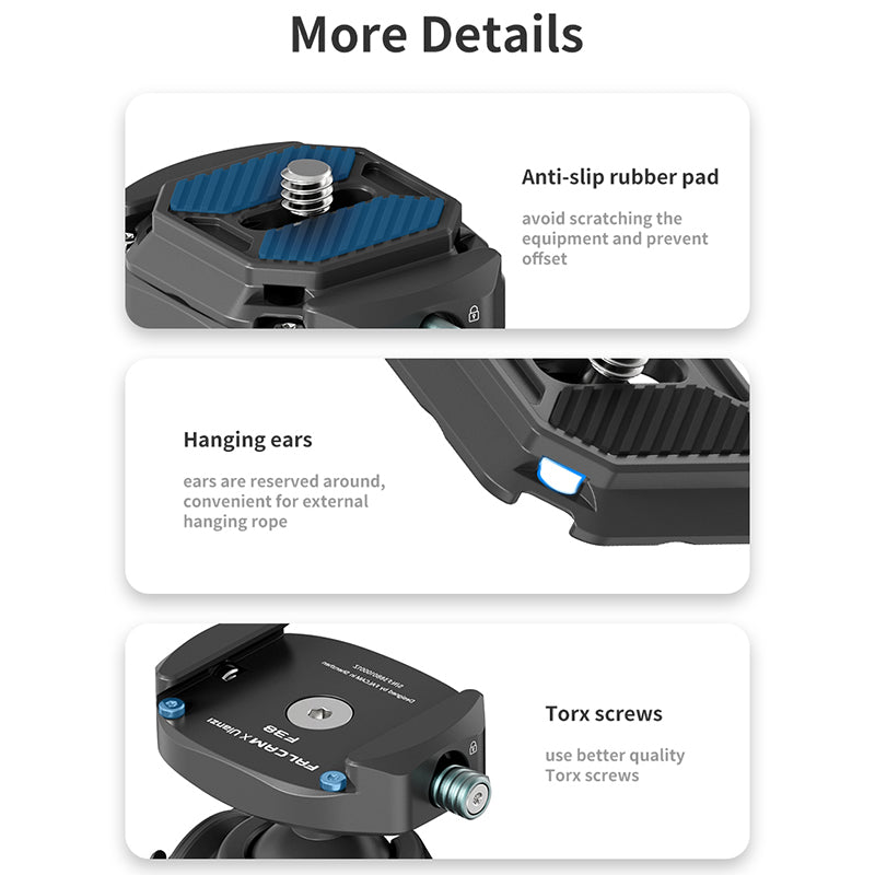 FALCAM 2764 F38 Ball Shaped Quick Release 1 / 4inch Screw Gimbal for DSLR Camera Ballhead Ball Head