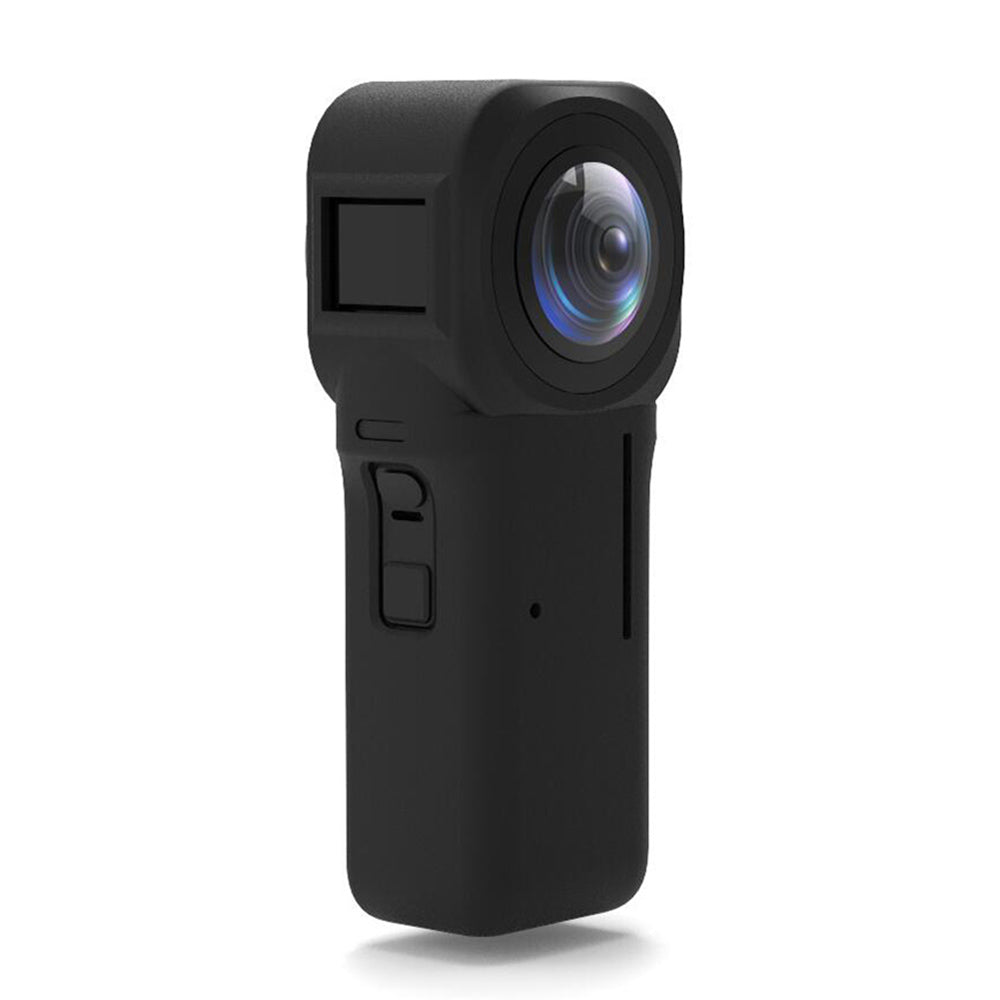 EWB9389 For Insta360 ONE RS 1-inch Panoramic Camera Silicone Cover Anti-scratch Protective Sleeve with Lens Cover - Black