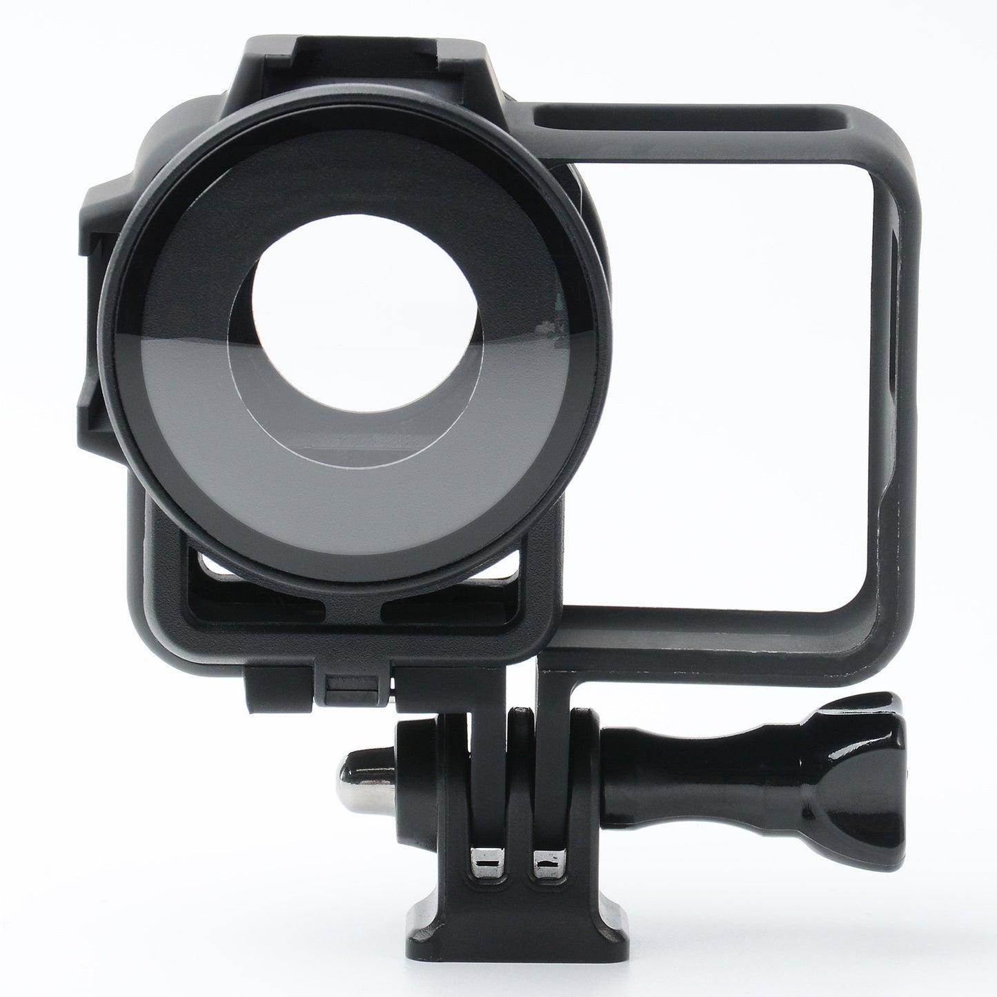 Uniqkart for Insta360 ONE RS Panorama Camera Lens Cover Tempered Glass Protector + Camera Frame Anti-collision Case