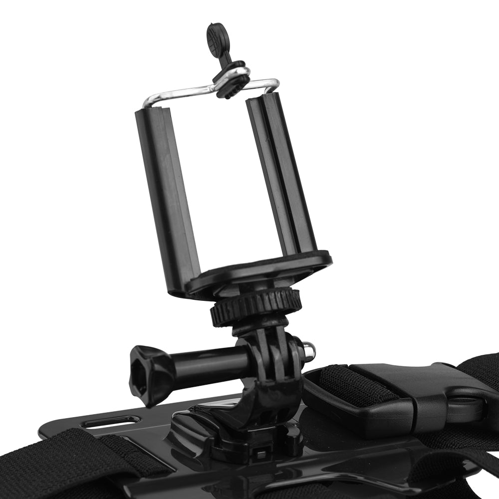BRDRC DJI-8982 Mobile Phone Mount Chest Strap Vlog Video Recording Phone Holder Chest Harness Belt