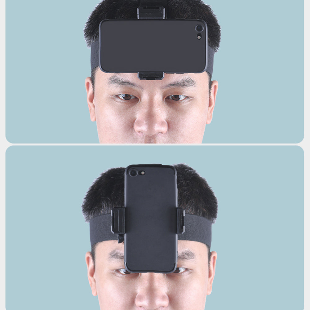 BRDRC DJI-8862 Cellphone / Camera Mount Head Strap Vlog Video Shooting Mobile Phone Holder Head Fixing Belt