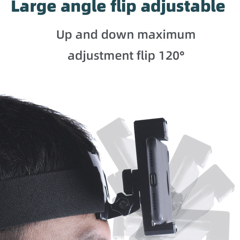 BRDRC DJI-8862 Cellphone / Camera Mount Head Strap Vlog Video Shooting Mobile Phone Holder Head Fixing Belt