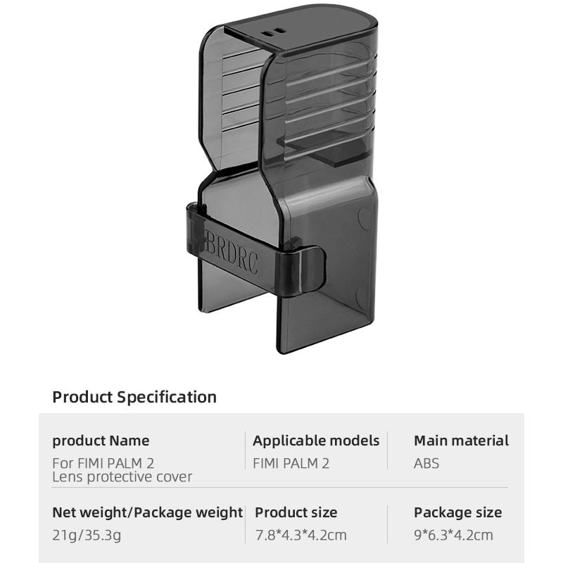 BRDRC DJI-8521 for FIMI PALM 2 Camera Gimbal Lens Protection Cover Anti-dust Anti-scratch Lens Cover