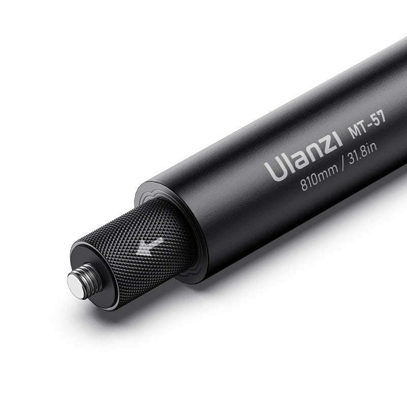 Uniqkart 3031 MT-57 Lightweight 81cm Selfie Pole Aluminum Alloy Extendable Selfie Stick Compatible with 1 / 4 Inch Thread Tripod for Action Camera