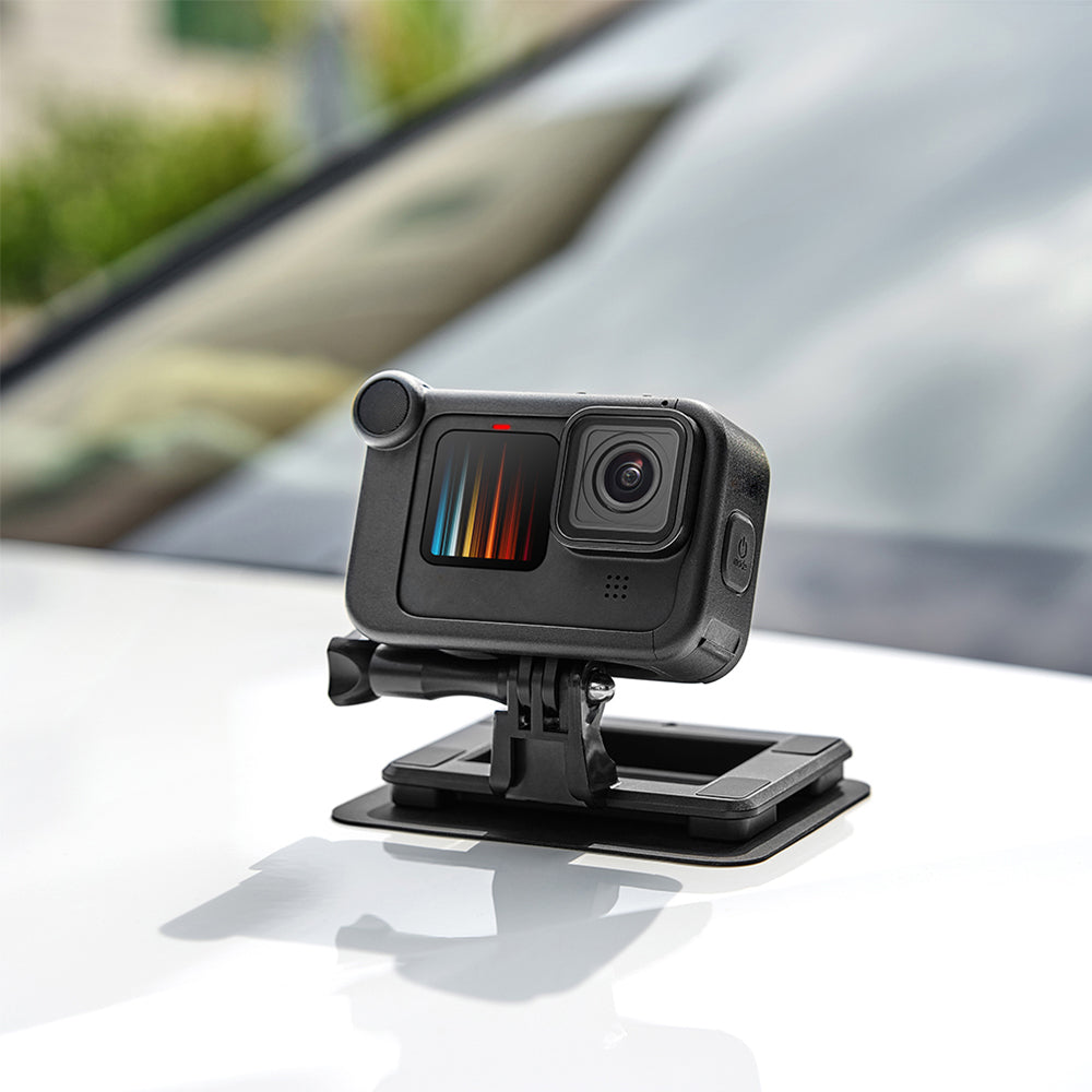 DJI-9366 Sports Camera Magnetic Bracket Action Camera Protective Frame Cage with 1 / 4 inch Screw, Cold Shoe for Selfie Stick, Tripod, Microphone